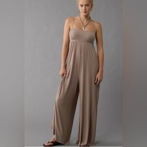 American Eagle Outfitters Taupe Jumpsuit